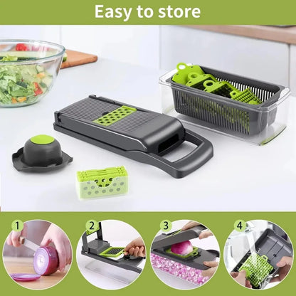 Multifunctional Veggie Chopper & Slicer - 14/16 in 1 Kitchen Tool