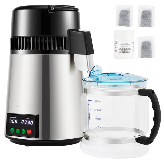 Water Distiller 4L Purifier - Fast 1L/H Speed & Touch Screen