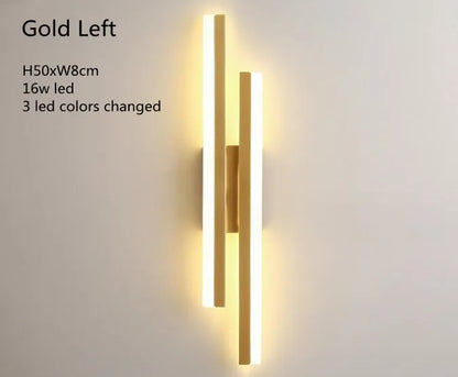 LED Wall Lamp Sconce - Dimmable 3-Color Modern Bedroom Light