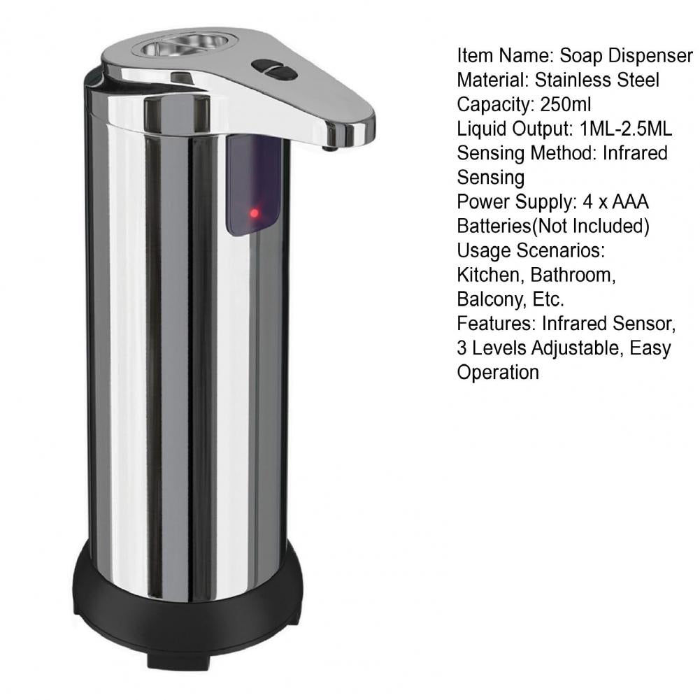  Soap Dispenser Stainless Steel Touchless for Home Use