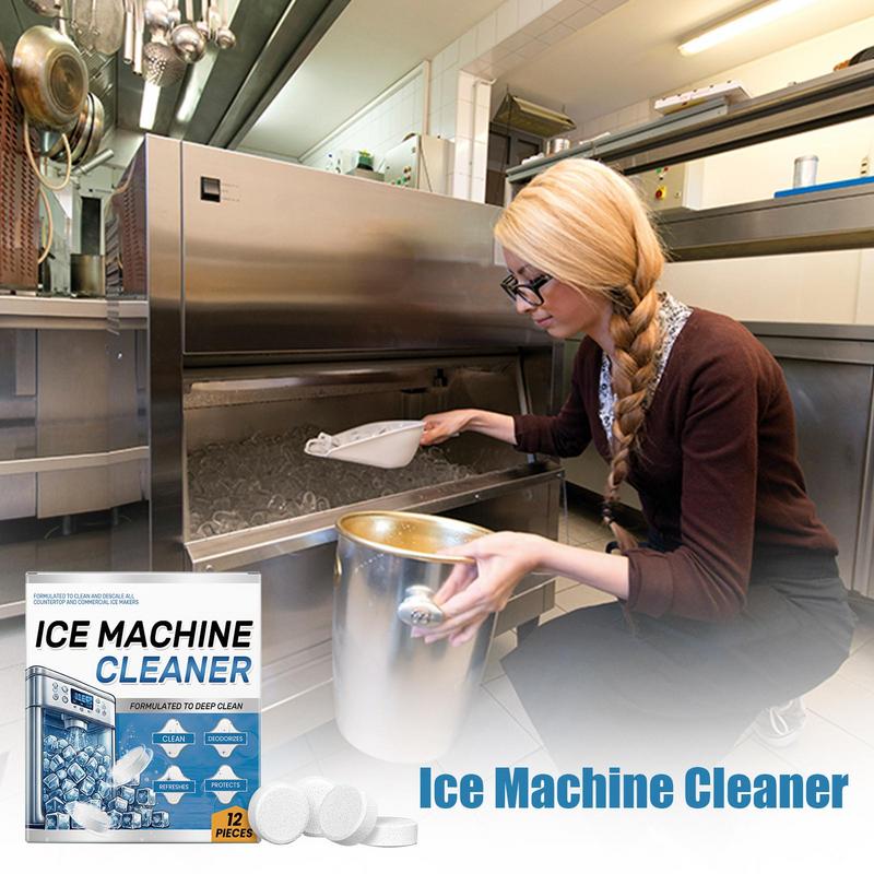 Ice Machine Cleaner Tablets - 70pcs Descale & Deodorize