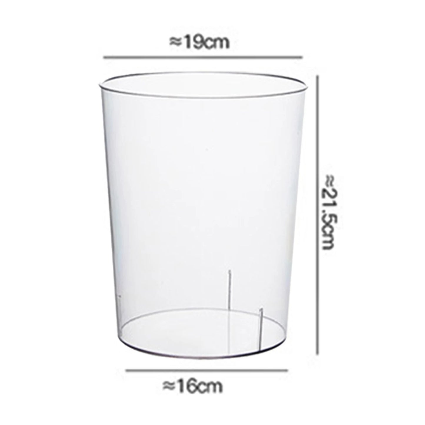  Trash Can Transparent - Nordic Style Waste Bin for Home & Office