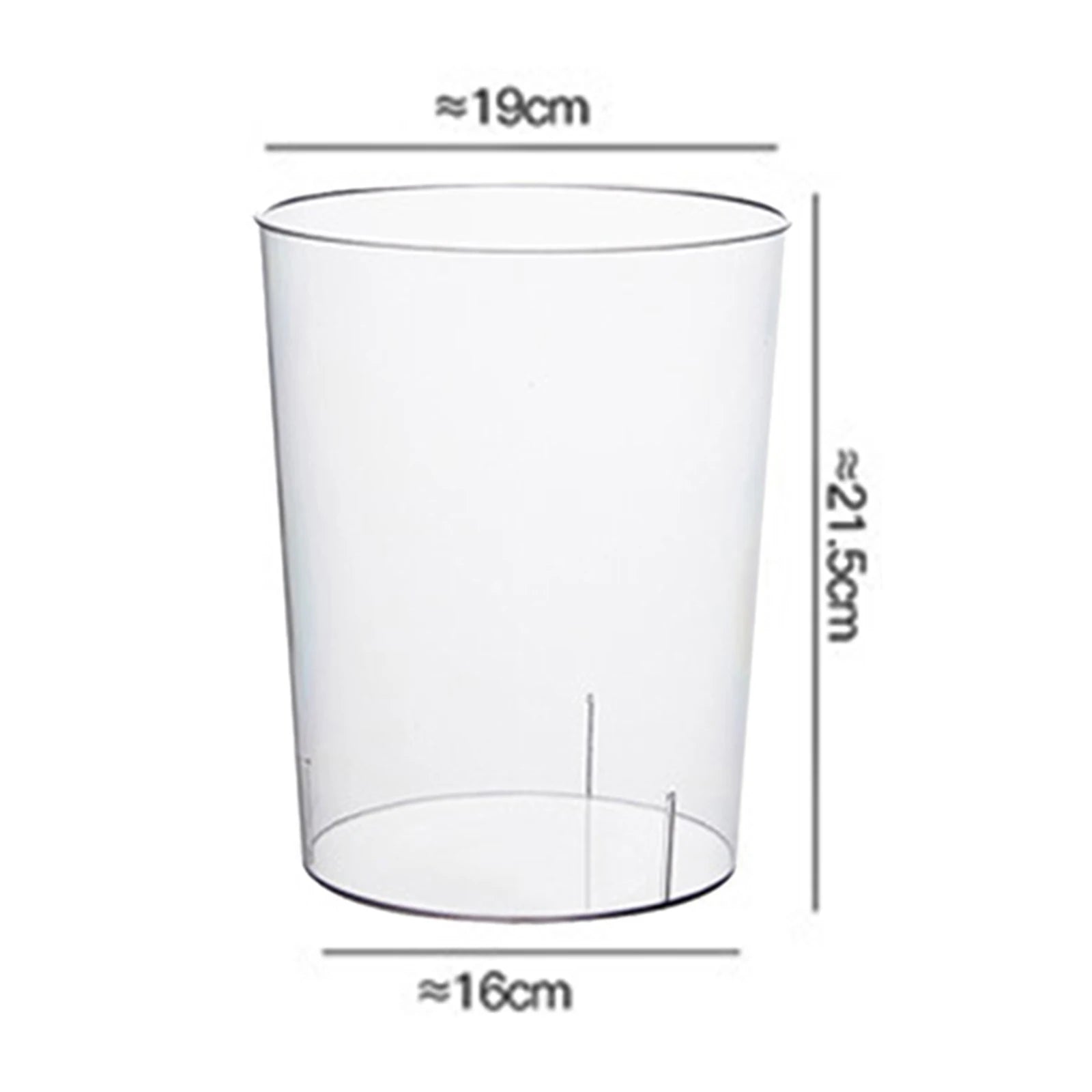  Trash Can Transparent - Nordic Style Waste Bin for Home & Office