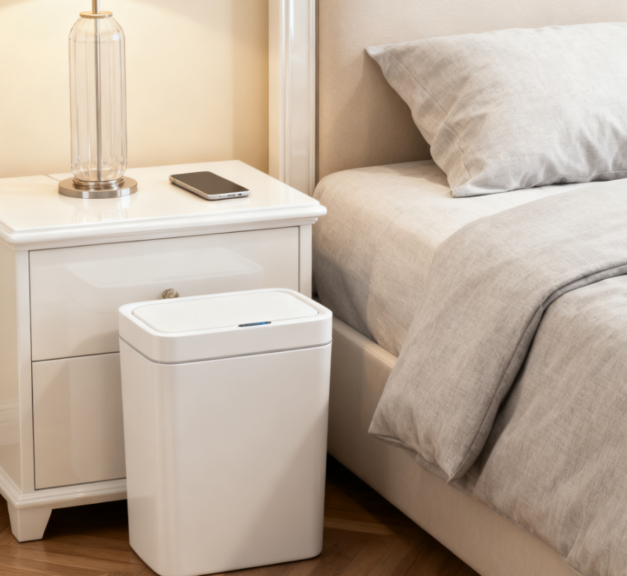 Smart Sensor Trash Can 15L - Touchless, Waterproof, Auto Bagging
