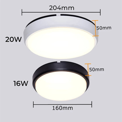 ceiling lights Outdoor LED Ceiling Lamp 16W/20W Waterproof & Moistureproof