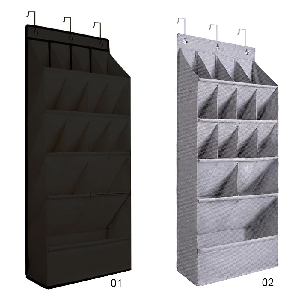 Over The Door Shoe Organizer - 12 Pair Large Pocket 