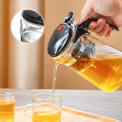 Tea Kettle Glass Teapot Infuser: High-Temp Resistant 