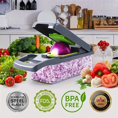 Multifunctional Veggie Chopper & Slicer - 14/16 in 1 Kitchen Tool