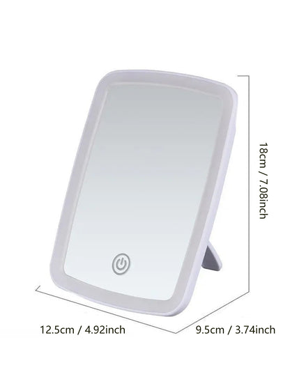 LED Mirror Travel Makeup: Portable, Foldable & Bright
