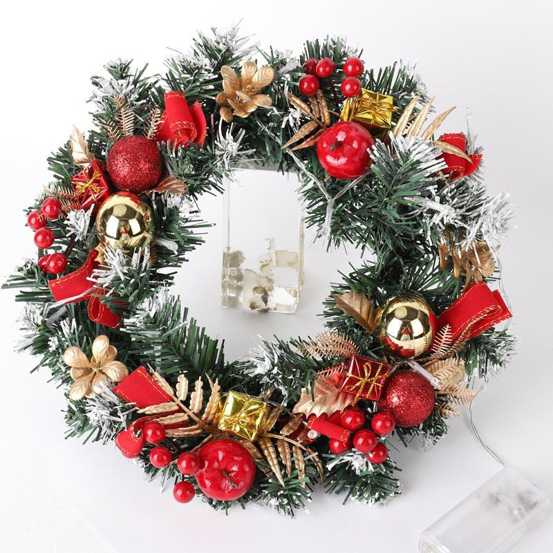 LED Christmas Wreath 30/40cm - Front Door & Window Decor