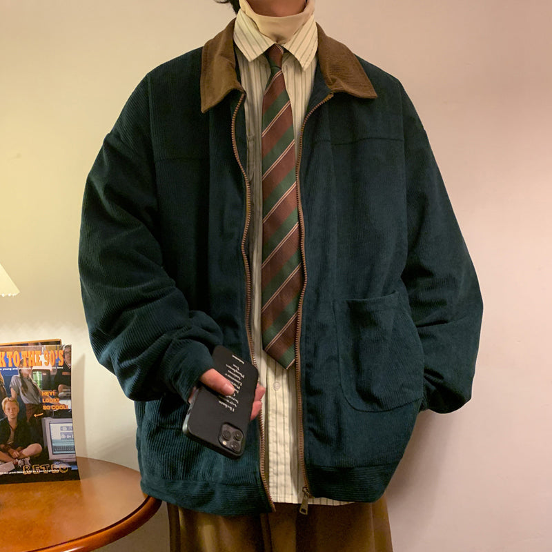 Vintage Bomber Jacket 2025 - Men's Cargo Windbreaker Coat