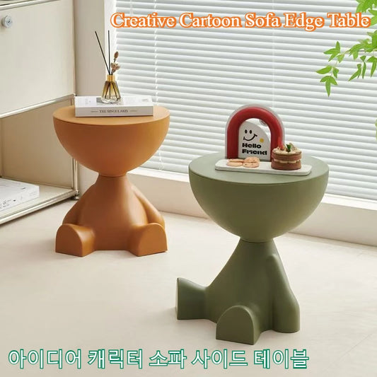 Cartoon Sofa Edge Table - Luxury Plastic Coffee Side Table
