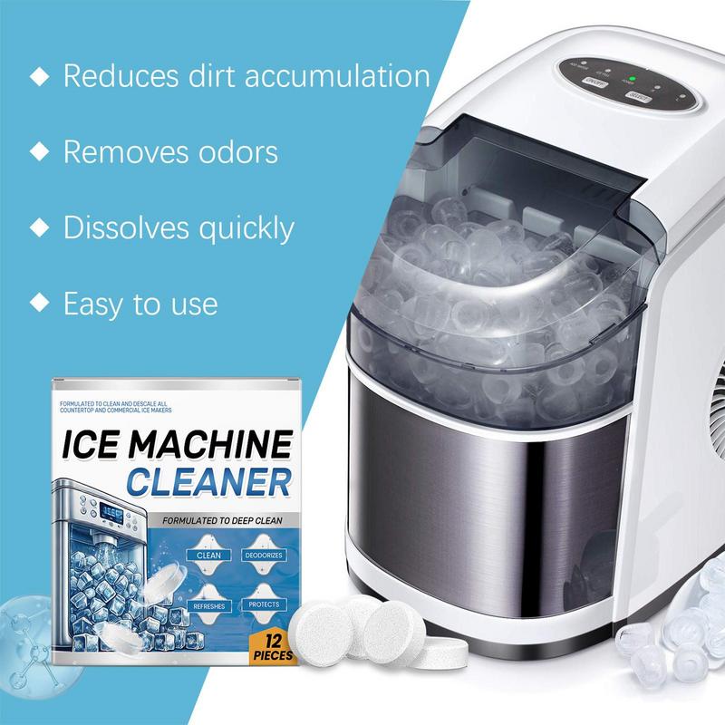Ice Machine Cleaner Tablets - 70pcs Descale & Deodorize