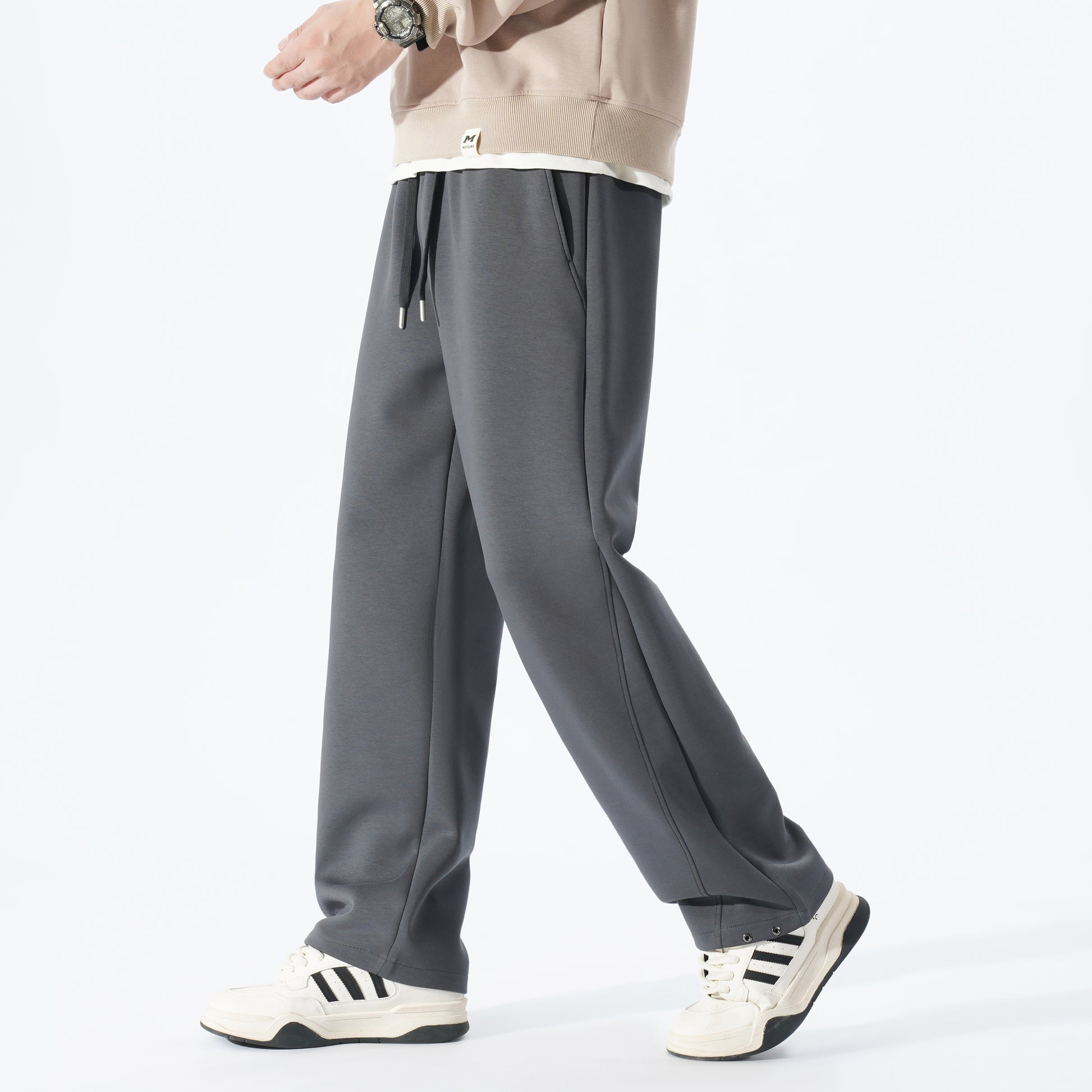 Tall Men's 120cm Sports Pants - Elastic Waist, Versatile Fit