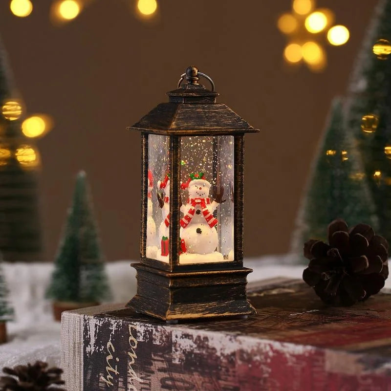 Retro Santa LED Lamp - Christmas Night Light Ornament
