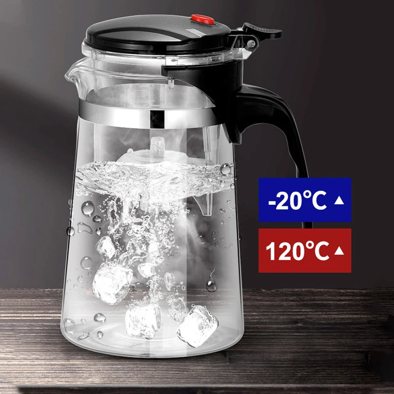 Tea Kettle Glass Teapot Infuser: High-Temp Resistant 