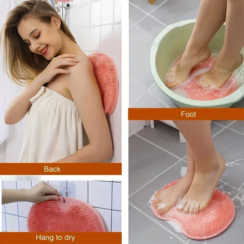 Foot Brush Bath Mat - Non-Slip Massage & Cleanse