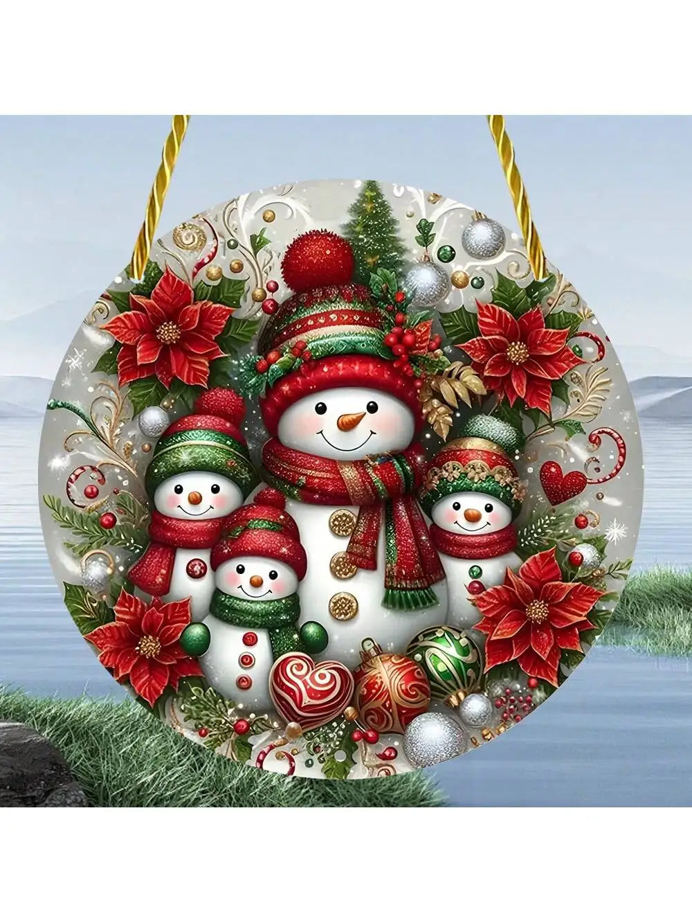 Santa Claus Stained Glass Sun Catcher - Festive Window Decor