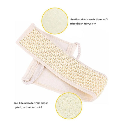 Washcloth Exfoliating Loofah Body Scrubber - Natural Spa Shower Tool