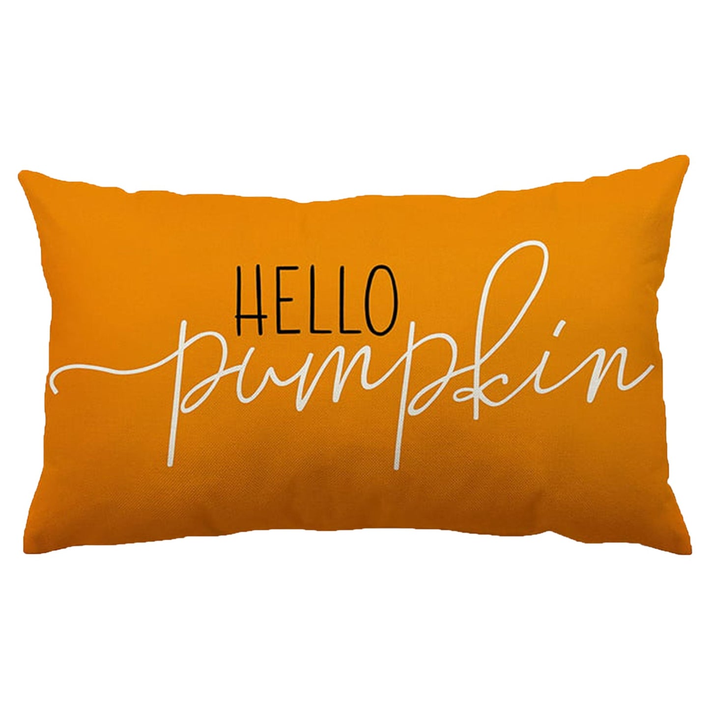  Pillow Covers 12x20 Linen - Hello Pumpkin Decor