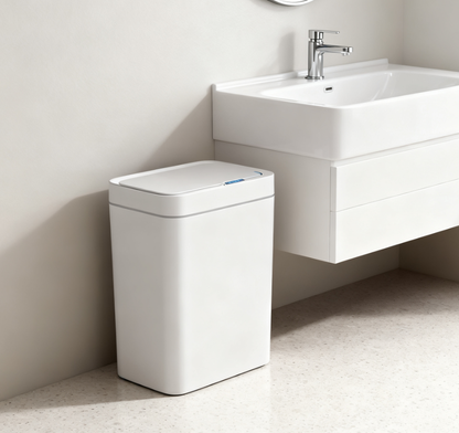 Smart Sensor Trash Can 15L - Touchless, Waterproof, Auto Bagging