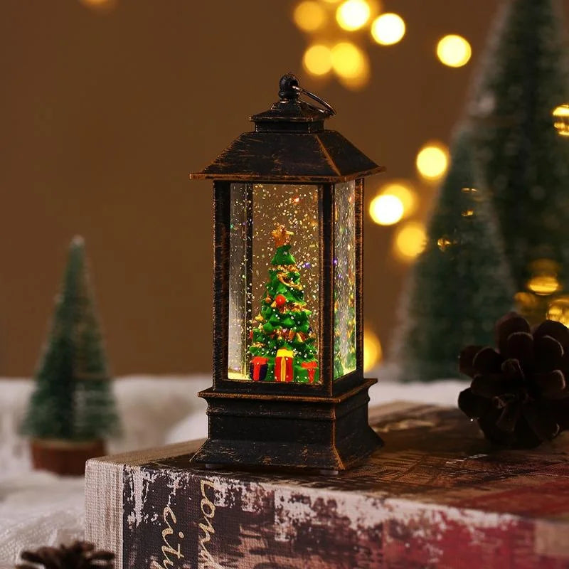 Retro Santa LED Lamp - Christmas Night Light Ornament