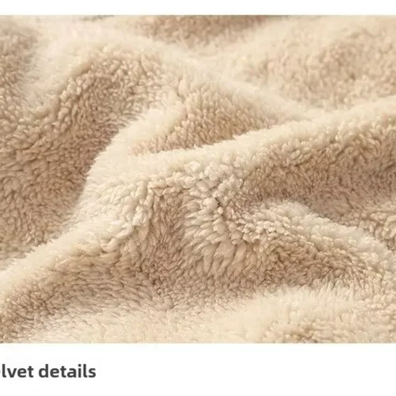 Men's Fleece Lined Warm Top - Korean Fashion Long Sleeve