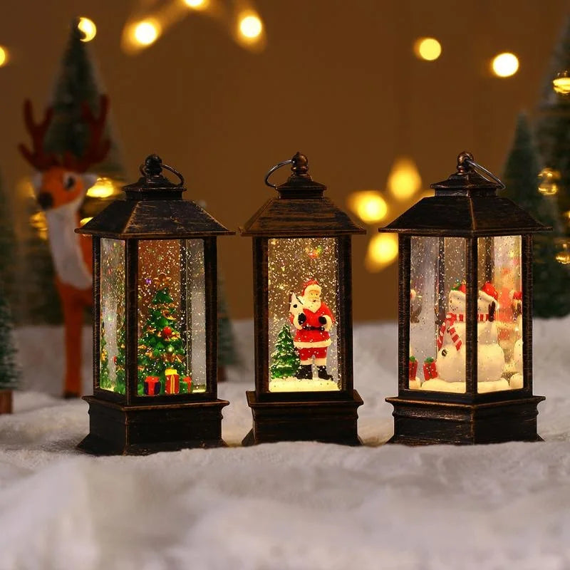 Retro Santa LED Lamp - Christmas Night Light Ornament