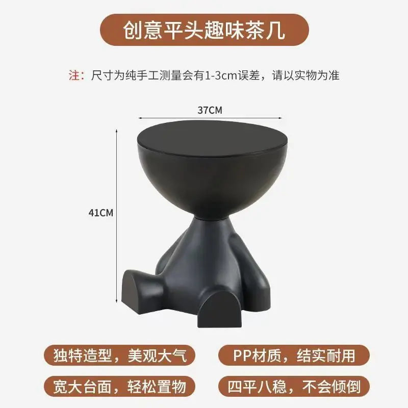 Cartoon Sofa Edge Table - Luxury Plastic Coffee Side Table