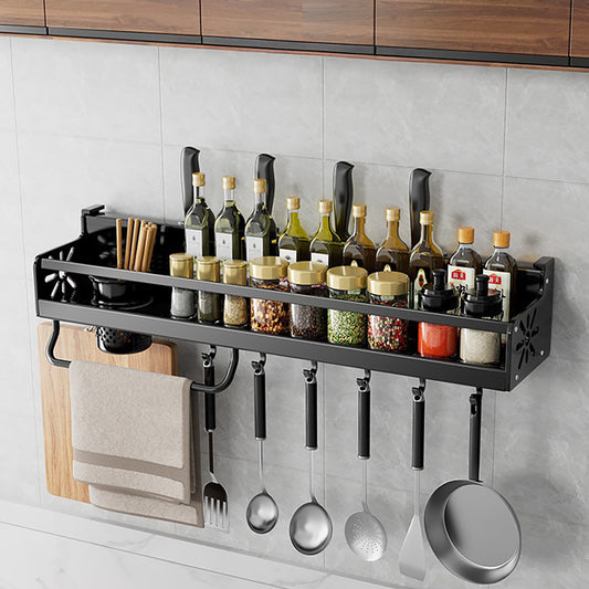 Metal Kitchen Shelf No-Punch Large Capacity Storage Rack
