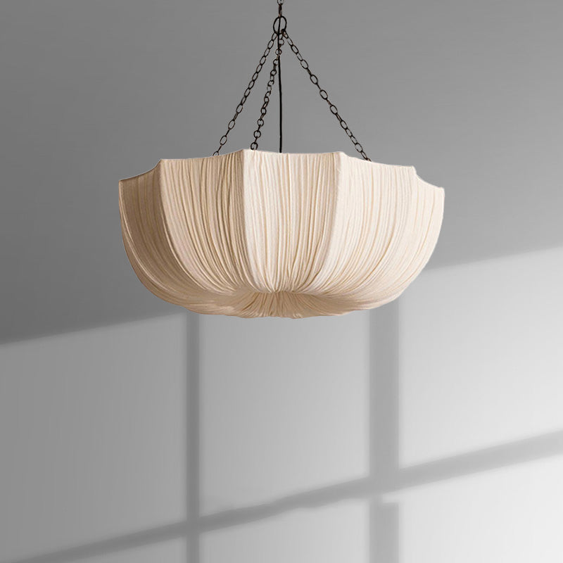 Nordic Fabric Chandelier - Minimalist Wabi Sabi Pendant Lamp