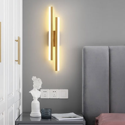 LED Wall Lamp Sconce - Dimmable 3-Color Modern Bedroom Light