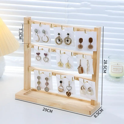 Jewelry Organizer Display Stand: 3-5 Tier for Earrings & Accessories