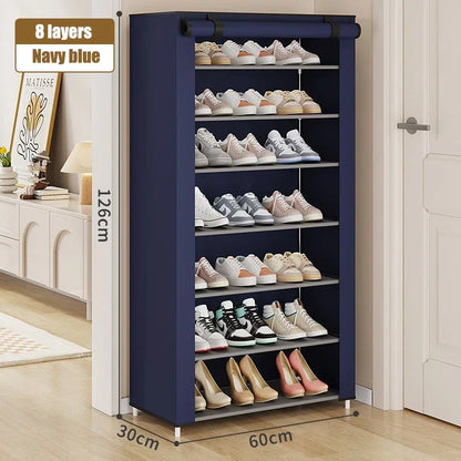Multilayer Shoe Rack: Dustproof, Space-Saving Corner Organizer