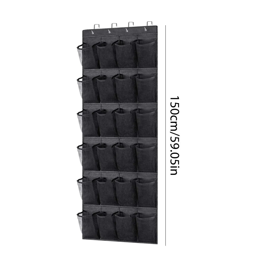 Over The Door Shoe Organizer - 12 Pair Large Pocket 