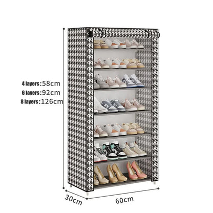 Multilayer Shoe Rack: Dustproof, Space-Saving Corner Organizer