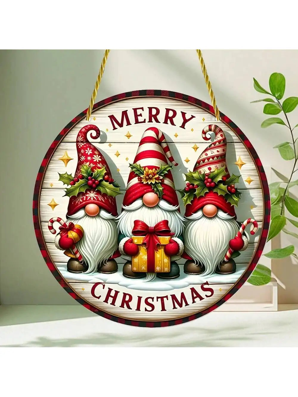 Santa Claus Stained Glass Sun Catcher - Festive Window Decor