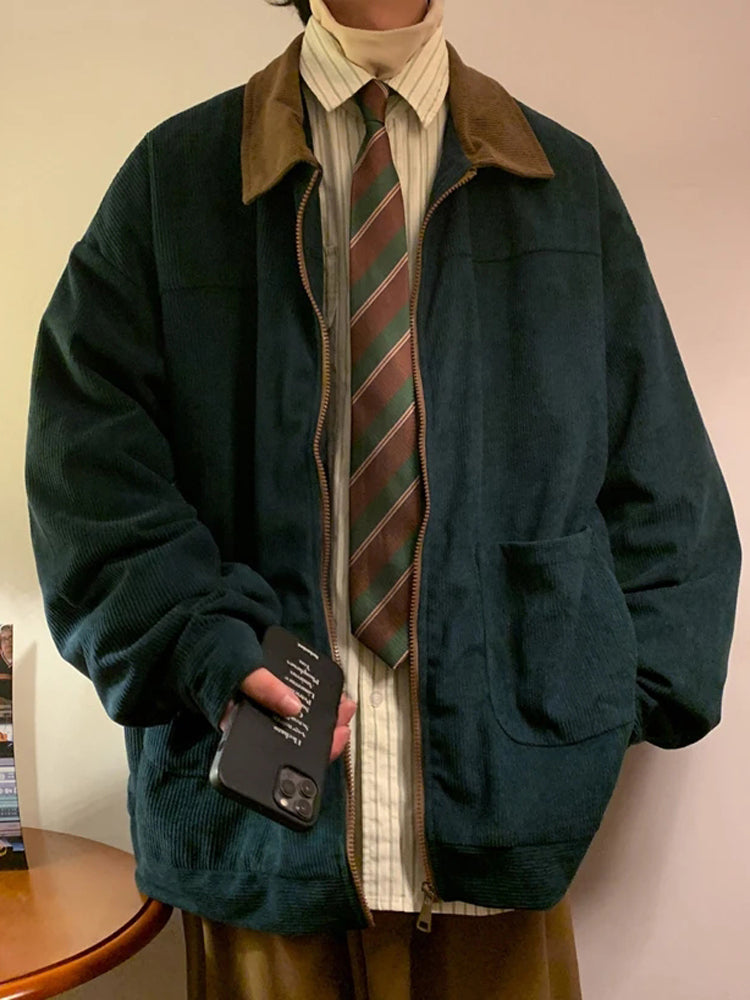 Vintage Bomber Jacket 2025 - Men's Cargo Windbreaker Coat