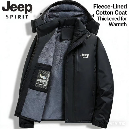 Men's Jeep Spirit Waterproof Windbreaker Jacket - Detachable Hood