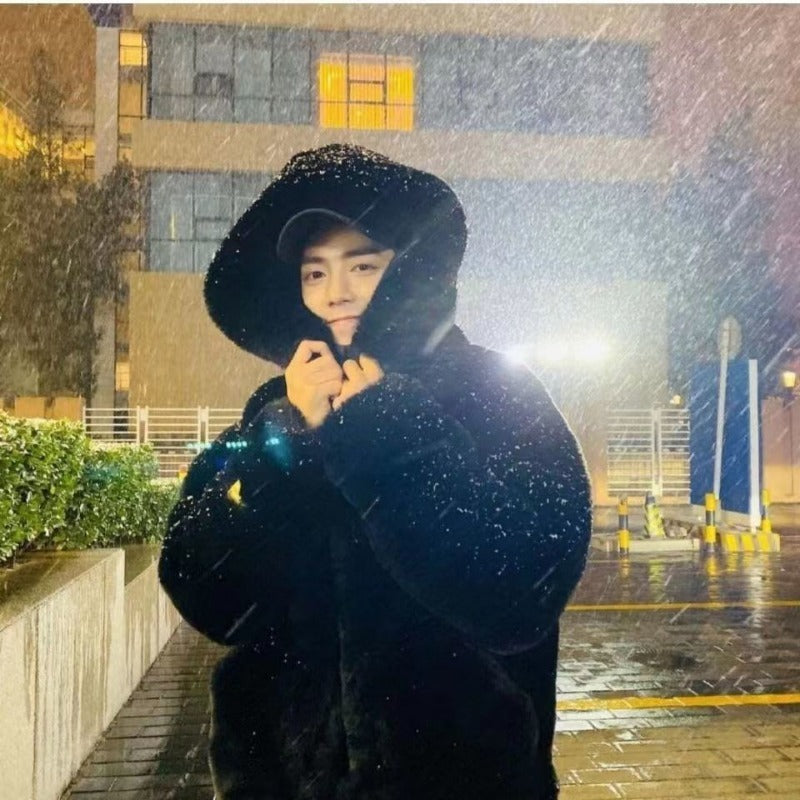 Mink Fur Imitation Coat - Y2K Harajuku Vintage Hip-Hop Style