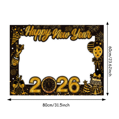 2026 NYE Party Supplies: Star & Champagne Foil Balloons