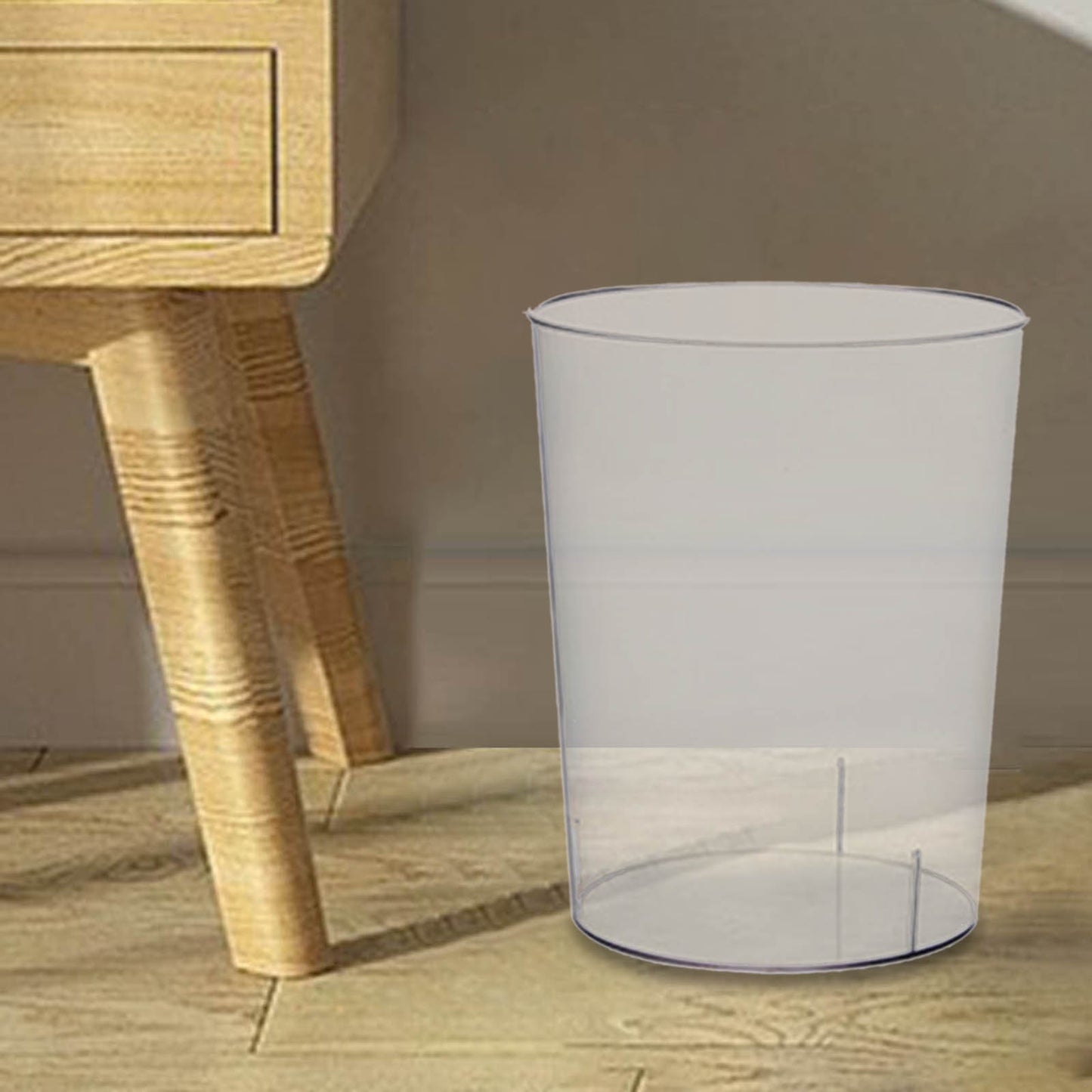  Trash Can Transparent - Nordic Style Waste Bin for Home & Office