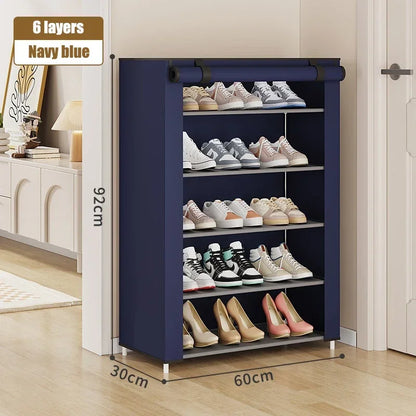 Multilayer Shoe Rack: Dustproof, Space-Saving Corner Organizer