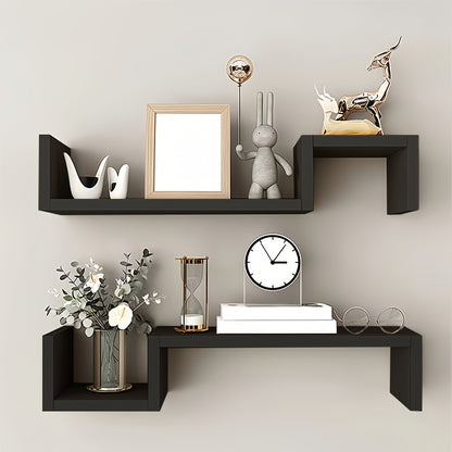 Floating Shelf Set - Strong Load, Easy Install, 2 PCS