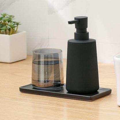 Soap Dispenser Modern Ribbed Foam for Sinks & Home