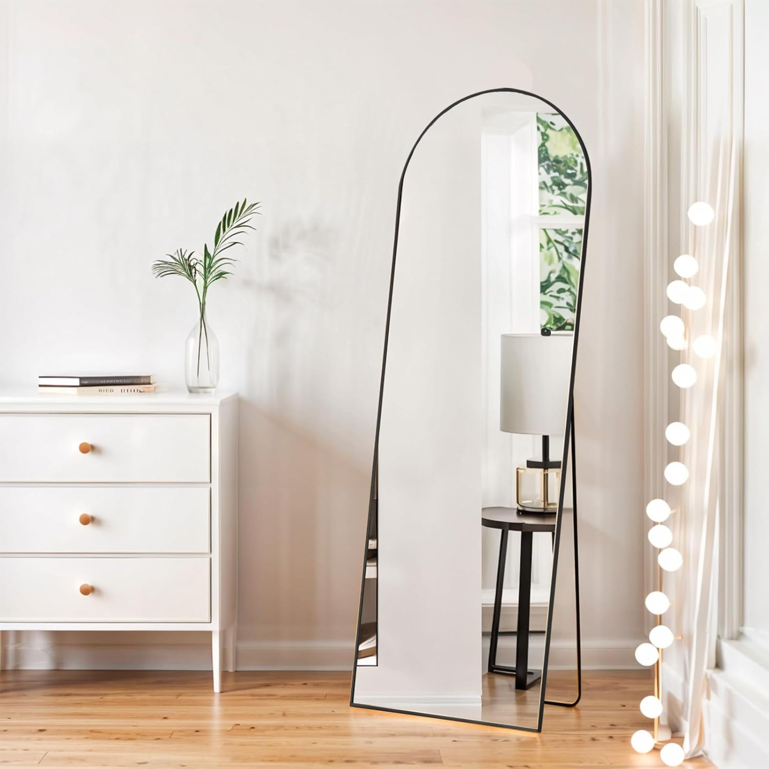 Full-Length Mirror Arched 16"x59" Shatter-Proof Design