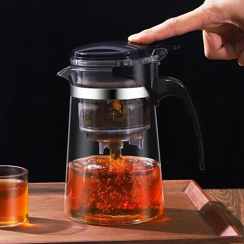Tea Kettle Glass Teapot Infuser: High-Temp Resistant 