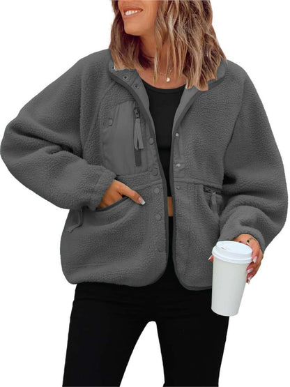 Womens Polar Fleece Jacket - 2025 Autumn Winter Casual Coat