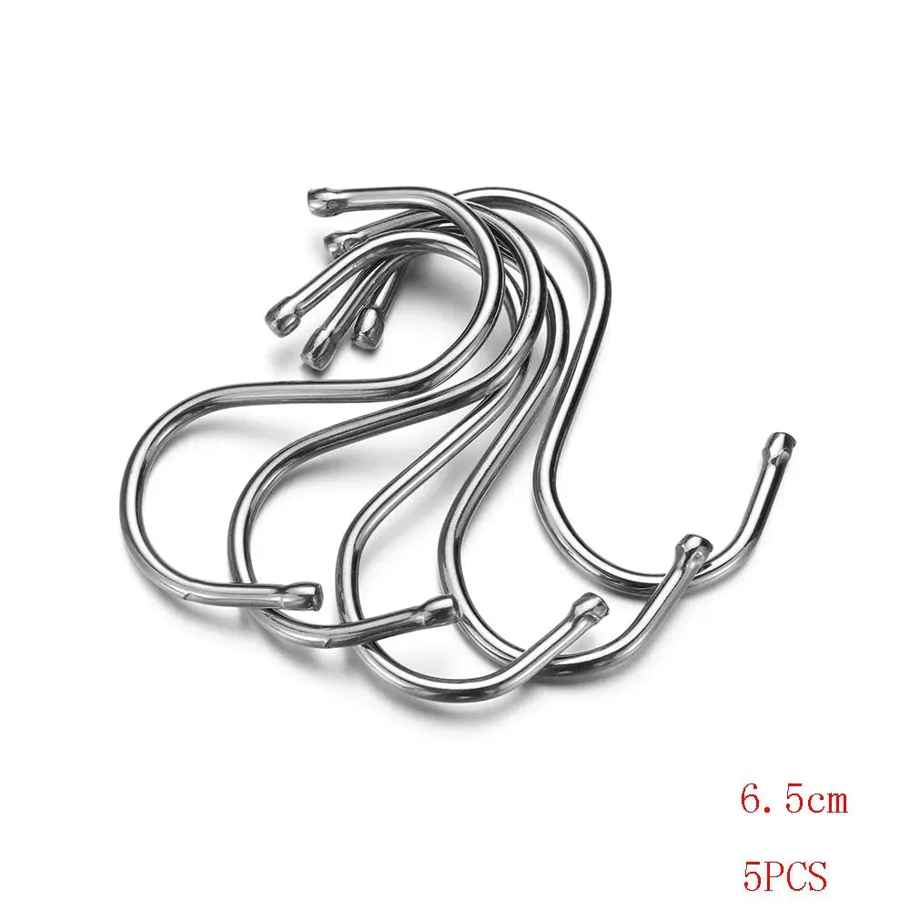 Hooks Stainless Steel S - 5pcs Kitchen Storage Hangers