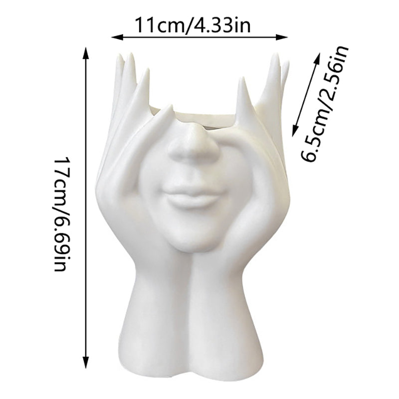  Makeup Organizer- Creative Face Design Storage Cup